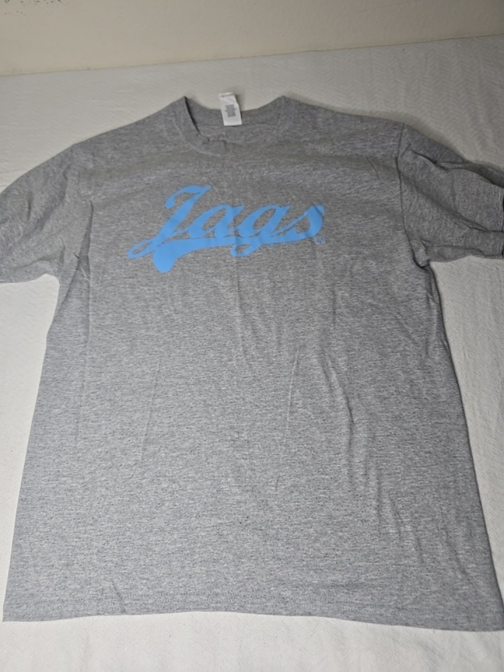 Jags Grey Heavy Cotton T-Shirt Blue Logo Men’s Size L